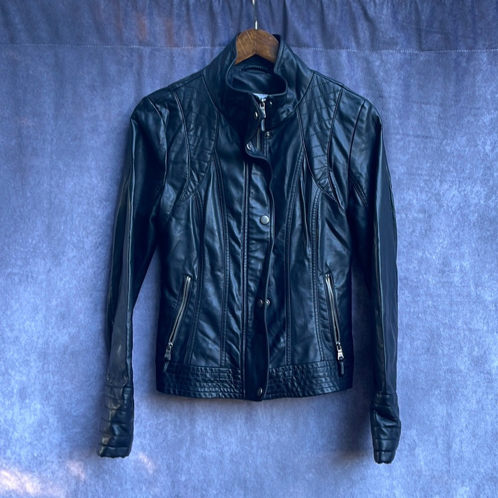 Jessica Simpson Short faux leather jacket